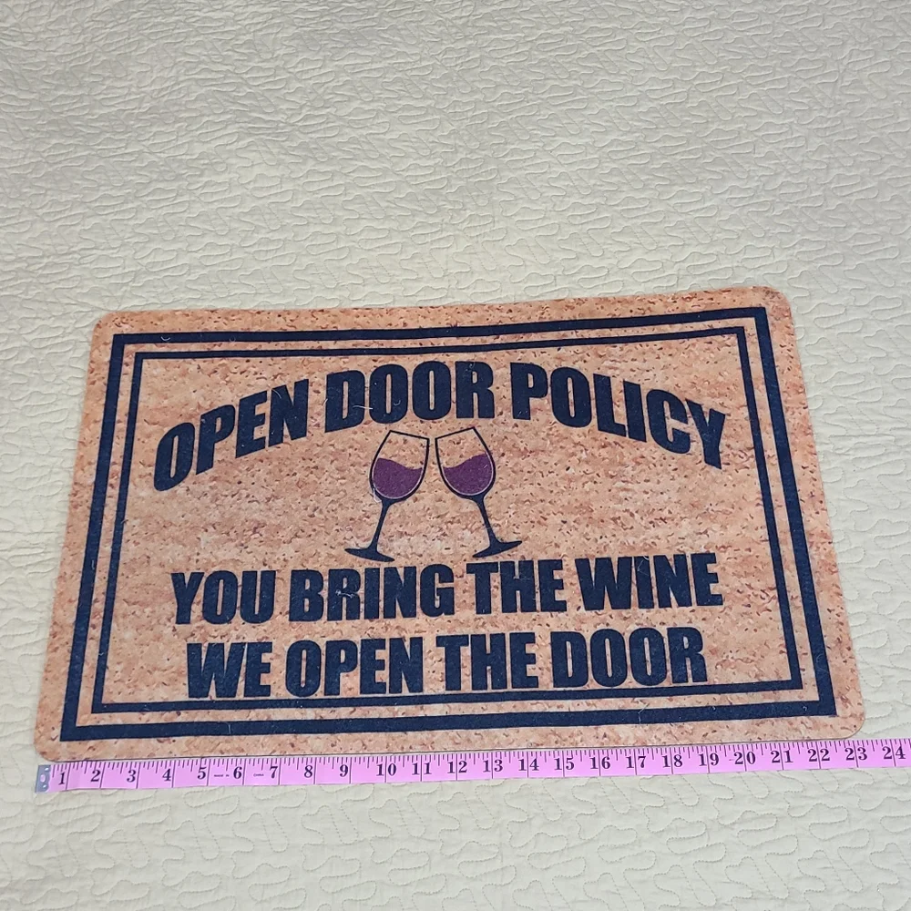 You bring the wine kitchen floor mat